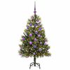 vidaXL Albero di Natale artificiale pieghevole con coni Verde 120 cm