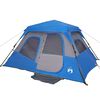 vidaXL Tenda Campeggio 6 Persone Blu Rilascio Rapido Impermeabile