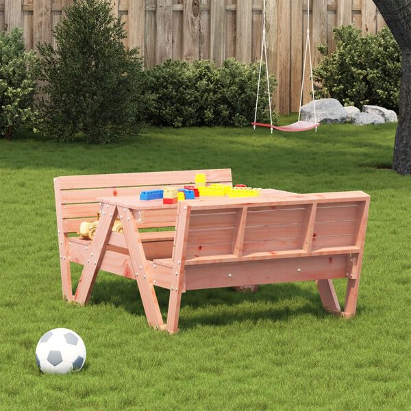 vidaXL Tavolo da Picnic per Bambini 88x122x58cm Legno Massello Douglas
