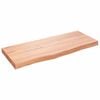 vidaXL Piano Tavolo Marrone 100x40x(2-6) cm Massello Rovere Trattato