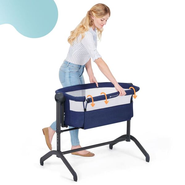 Kinderkraft Culla per Neonato 2 in 1 BEA Blu Marina
