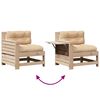 vidaXL Set Divani Giardino 6 pz con Cuscini in Legno Massello di Pino