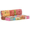 vidaXL Pouf in Tessuto Patchwork