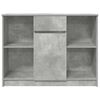 vidaXL Credenza con Cassetto Grigio Cemento 101x35x76 cm in Truciolato