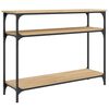 vidaXL Tavolo Consolle Rovere Sonoma 100x29x75 cm in Legno Multistrato