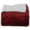 vidaXL Coperta Rosso Bordeaux 220 x 240 cm Panno
