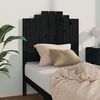vidaXL Testiera per Letto Nera 81x4x110 cm in Legno Massello di Pino