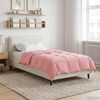 vidaXL Duvet Invernale Trapuntato Rosa 155 x 220 cm Microfibra