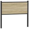 vidaXL Testiera di Ricambio Sonoma 107 cm in Legno Multistrato e Acciaio