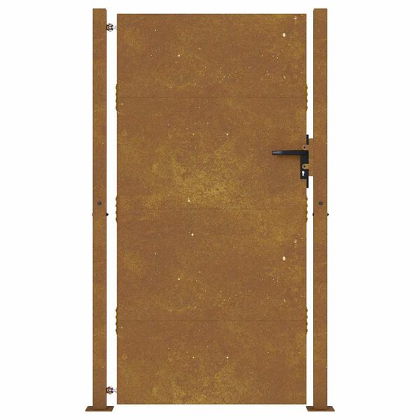 vidaXL Cancello da giardino 100x200 cm in acciaio Corten