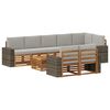 vidaXL Set divani Legno di Acacia Massello