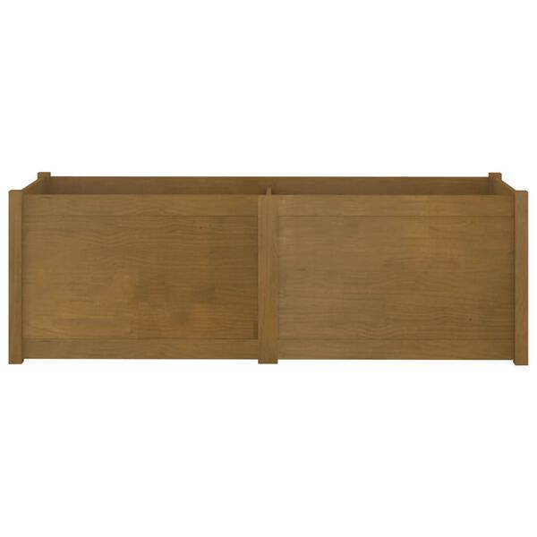 vidaXL Fioriera Giardino Marrone Ambra 150x50x50cm Legno Massello Pino