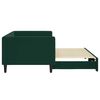 vidaXL Divano Letto con Letto Estraibile Verde Scuro 90x200cm Velluto