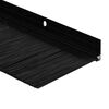 vidaXL Spazzole per porte a vite 6 pcs Nero 100 cm Lega di alluminio