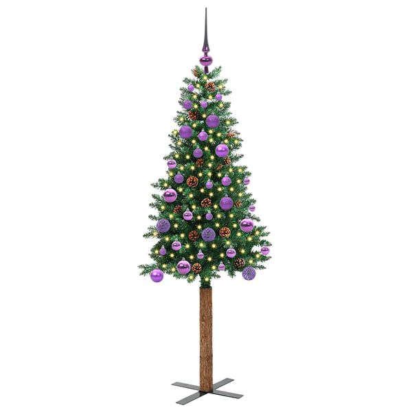 vidaXL Albero di Natale snodato con 150 LED con supporto Verde 150 cm