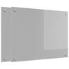 vidaXL Schienale da cucina 2 pz Grigio chiaro 80 x 60 cm
