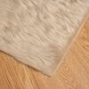 vidaXL Tappeto Pecora Tafalla Beige 240 x 240 cm Poliestere