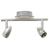 vidaXL Faretto da soffitto Nichel 27 x 10 x 12 cm Metallo