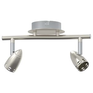 vidaXL Faretto da soffitto Nichel 27 x 10 x 12 cm Metallo