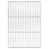 vidaXL Griglia 50 x 35 cm Acciaio Inox Argento