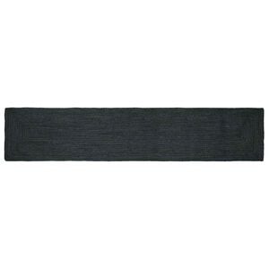 vidaXL Tappeto da Area Grigio Scuro 60 x 400 cm Juta