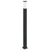 vidaXL Lampada a paletto con presa di corrente 110 cm Nera IP44