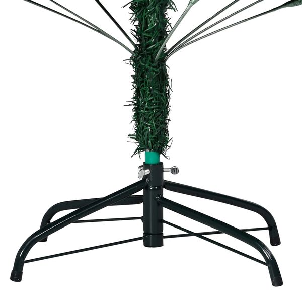 vidaXL Albero di Natale Preilluminato con Palline Verde 210 cm PVC