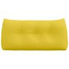 vidaXL Cuscino per Schiena Giallo Chiaro 100 x 24 x 50 cm Tessuto