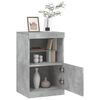 vidaXL Credenza con Luci LED Grigio Cemento 41x37x67 cm