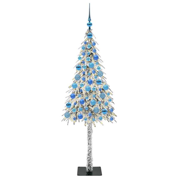 vidaXL Albero di Natale con 300 LED Bianco 180 cm PE e Acciaio