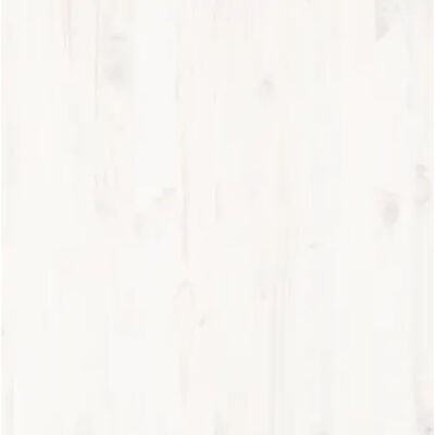vidaXL Giroletto Bianco in Legno Massello di Pino 140x190 cm