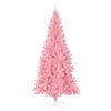 vidaXL Albero di Natale con 300 LED con supporto Rosa 240 cm PVC