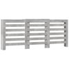 vidaXL Copertura Termosifone Grigio Cemento 205x21,5x83,5 Multistrato