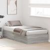 vidaXL Struttura letto con contenitore Grigio Sonoma 100 x 200 cm