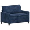 vidaXL Divano Blu navy 126 x 81 x 87,5 cm Poliestere