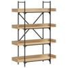 vidaXL Libreria 4 Ripiani Rovere Sonoma 100x33x145,5 Legno Multistrato