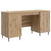 vidaXL Scrivania con lo scaffale Rovere Artigianale 142,5 x 50 x 75 cm