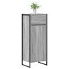 vidaXL Mobile da Bagno con cassetto Grigio Sonoma 40 x 30 x 100 cm