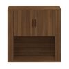 vidaXL Armadietto a Muro Rovere Marrone 80x33x80 cm Legno Multistrato
