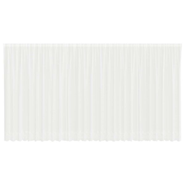 vidaXL Tenda in Pizzo con tende Bianco 200 x 750 cm Poliestere