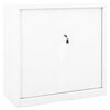vidaXL Armadio con Ante Scorrevoli Bianco 90x40x90 cm in Acciaio