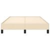 vidaXL Giroletto senza Materasso Crema 120x200 cm Tessuto