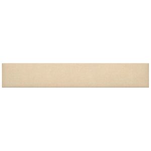 vidaXL Testiera da Parete 12 pz 90 x 15 cm Crema Tessuto