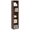 vidaXL Libreria Rovere Marrone 40x30x189 cm in Legno Multistrato