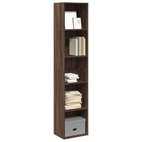 vidaXL Libreria Rovere Marrone 40x30x189 cm in Legno Multistrato