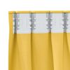 vidaXL Tende Blackout con Anelli 2 pcs Giallo senape 245 x 140 cm