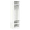 vidaXL Armadio Bianco Lucido 50x50x200 cm in Legno Multistrato