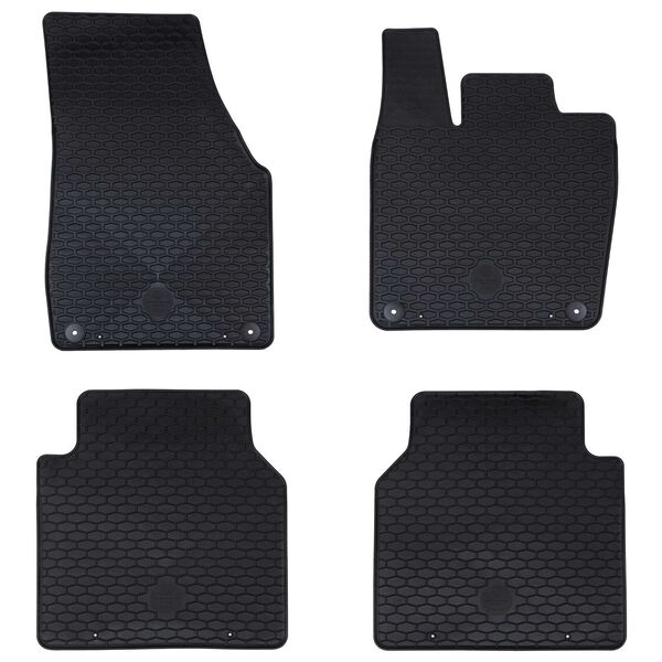 vidaXL Tappetino per Auto 4 pcs Nero adatto per VW ID.7 2023- Gomma