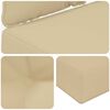 vidaXL Cuscino per divano da esterno 2 pcs Beige Poliestere