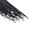 vidaXL Fascetta per Cavi 25 pz 4,6 x 150 mm Nero